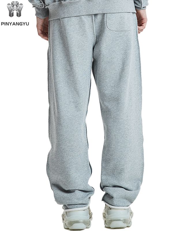 Mittatilaustyönä tehdyt suorat collegehousut - 100% puuvillaa, unisex-oloasu