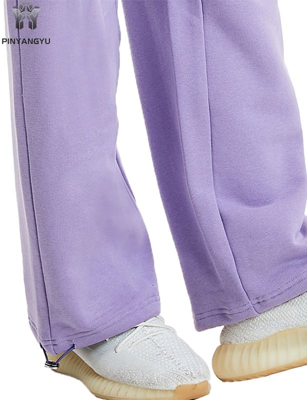 Violetit rennot suoralahkeiset collegehousut | Casual Streetwear