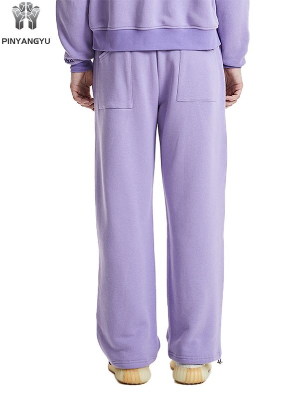 Violetit rennot suoralahkeiset collegehousut | Casual Streetwear