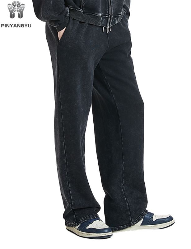 Happopesut French Terry -puuvillaiset collegehousut, oma logo, ylisuuret, laukulliset ja leveät lahkeet