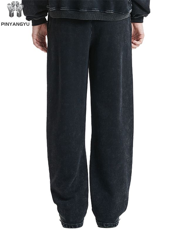 Happopesut French Terry -puuvillaiset collegehousut, oma logo, ylisuuret, laukulliset ja leveät lahkeet