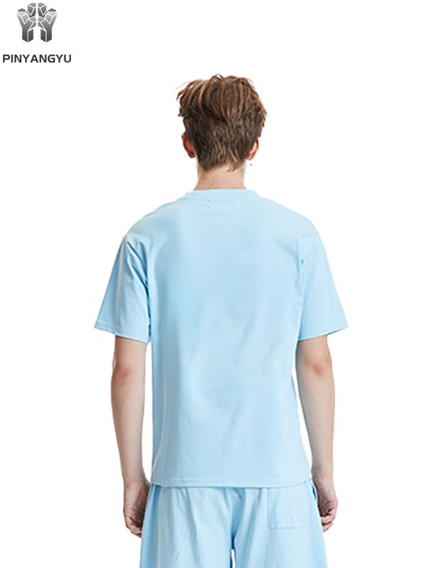 Monivärinen T-paita, löysä ja hengittävä, miesten ja naisten tyylit voidaan räätälöidä