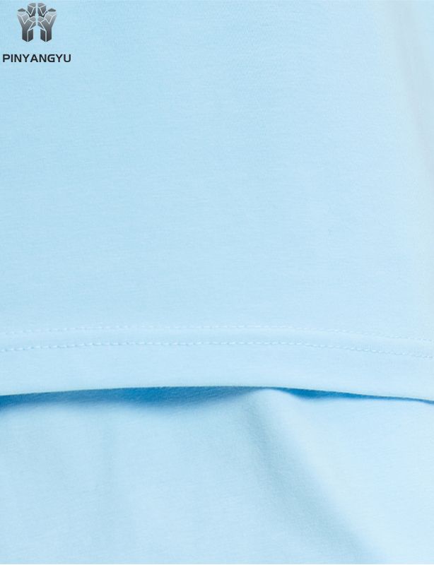 Monivärinen T-paita, löysä ja hengittävä, miesten ja naisten tyylit voidaan räätälöidä