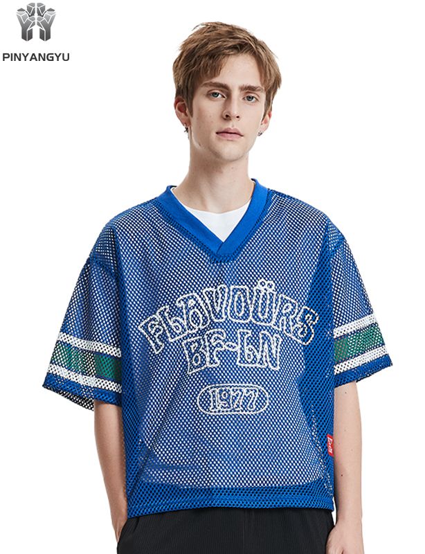 Hengittävä, mittatilaustyönä valmistettu Macro Mesh -t-paita, isoreikäinen verkkopaita urheiluun ja kesään