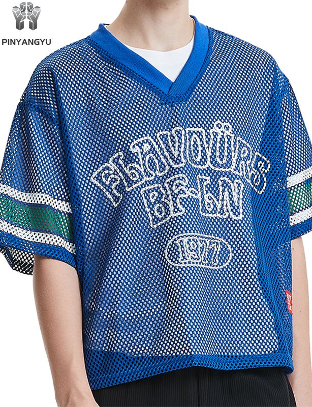 Hengittävä, mittatilaustyönä valmistettu Macro Mesh -t-paita, isoreikäinen verkkopaita urheiluun ja kesään