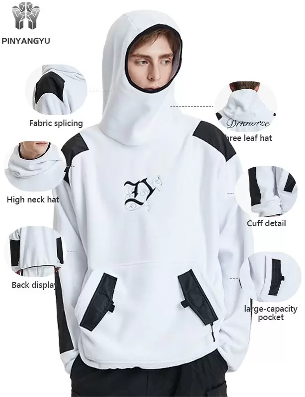 Huppari korkealla kauluksella Huppari korkealla kauluksella