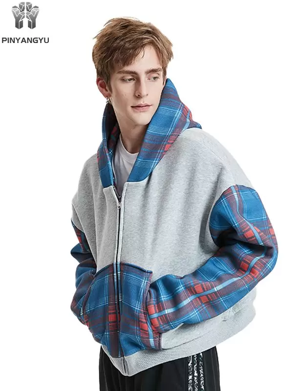 Taiteellinen Printti Vetoketjullinen Huppari Taiteellinen Printti Vetoketjullinen Huppari